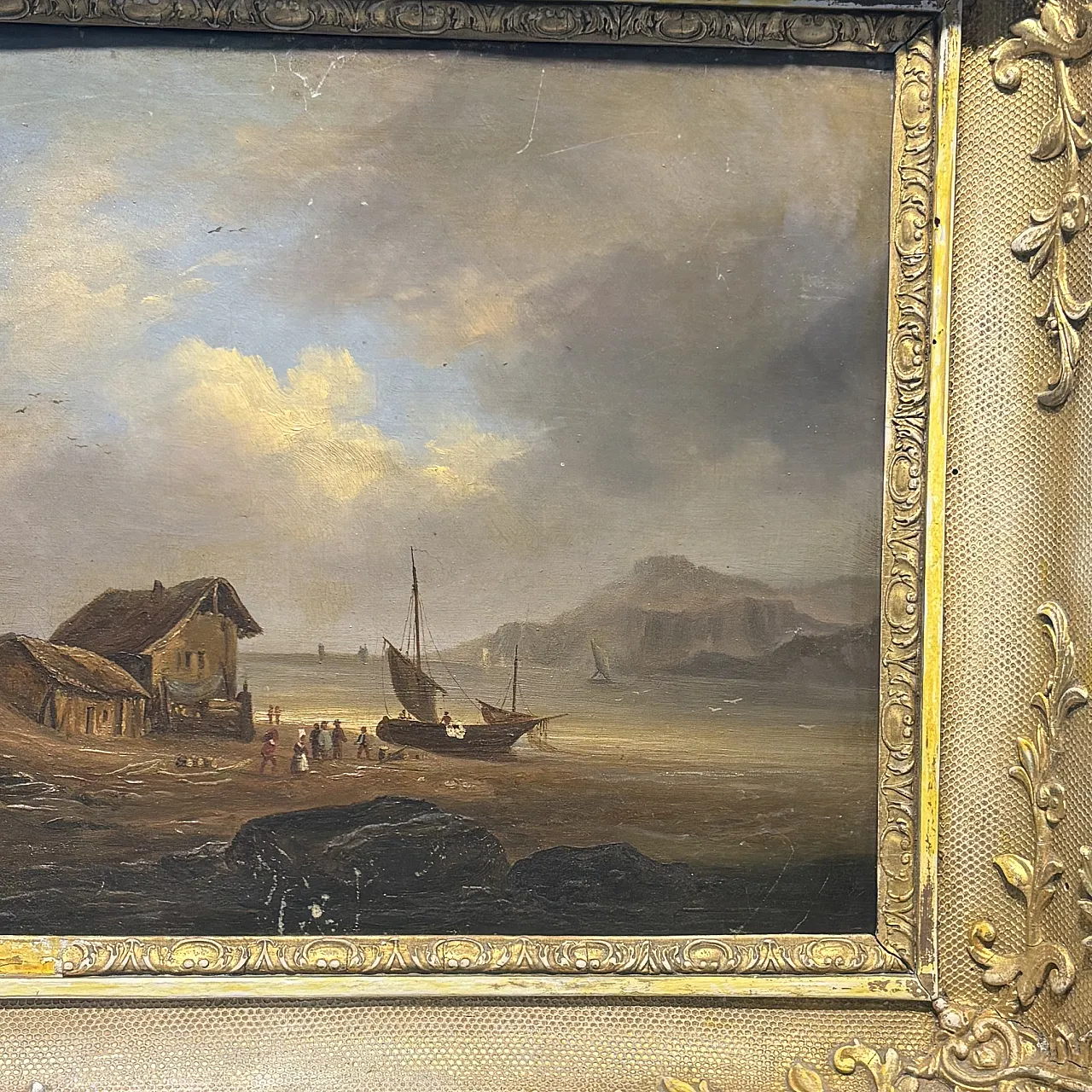 Flemish oil on canvas landscape painting, 19th century 3