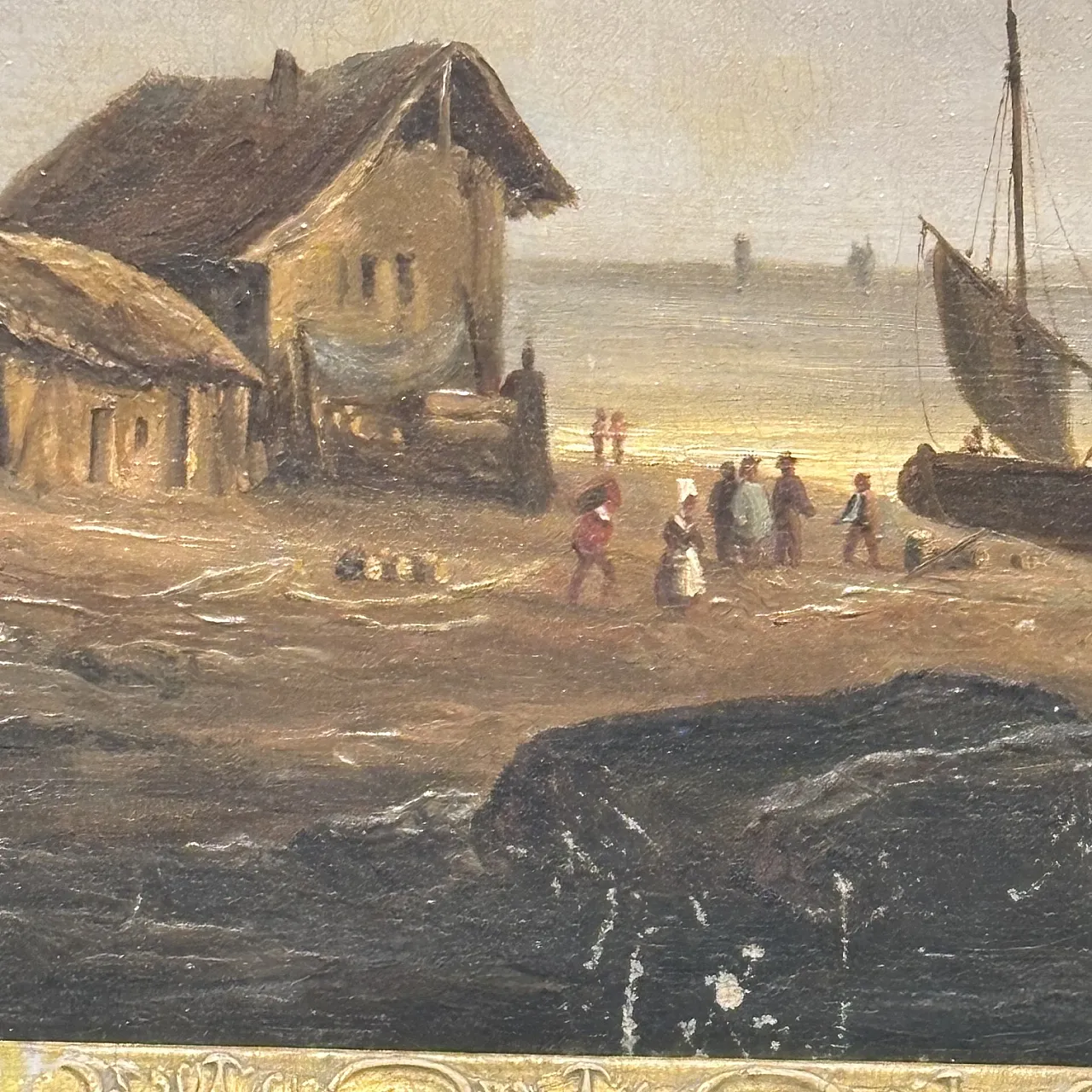 Flemish oil on canvas landscape painting, 19th century 4