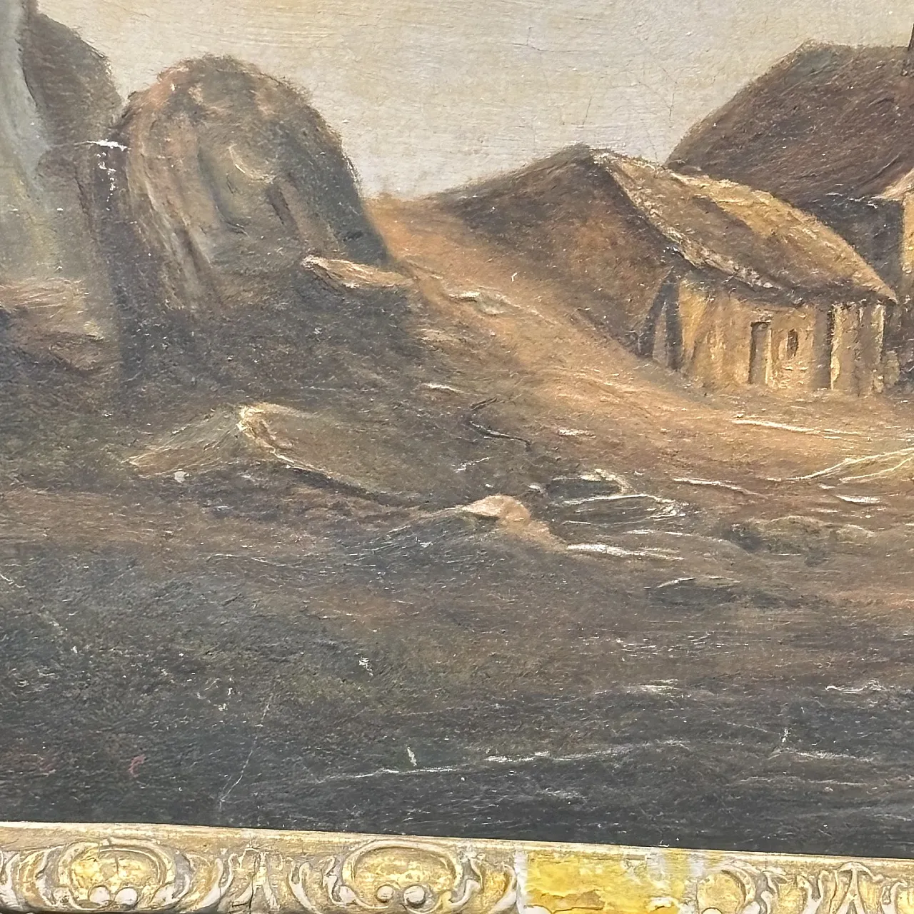 Flemish oil on canvas landscape painting, 19th century 5