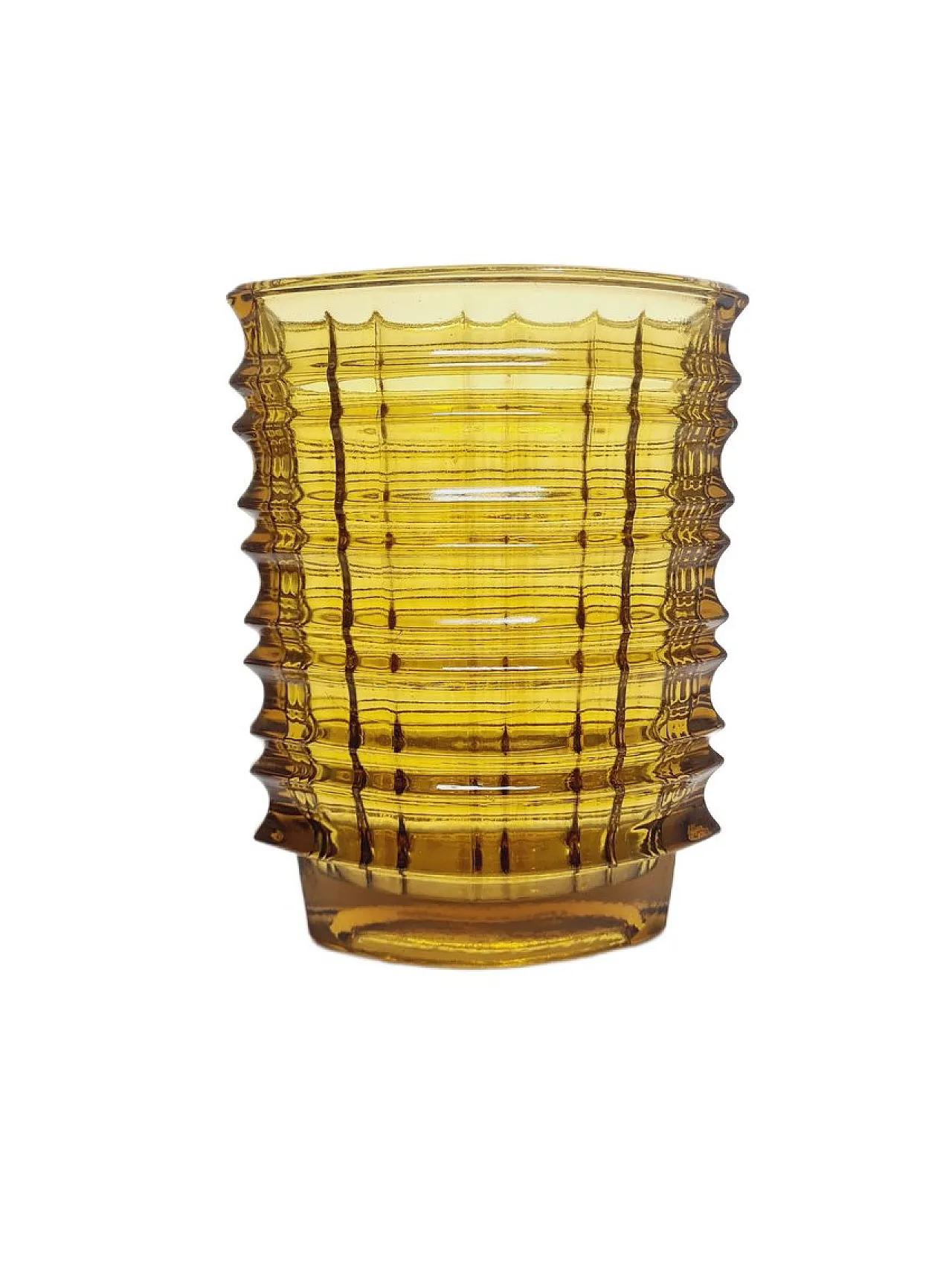 Vaso ottico New Look di Jan Sylwester Drost per la vetreria Ząbkowice, 1