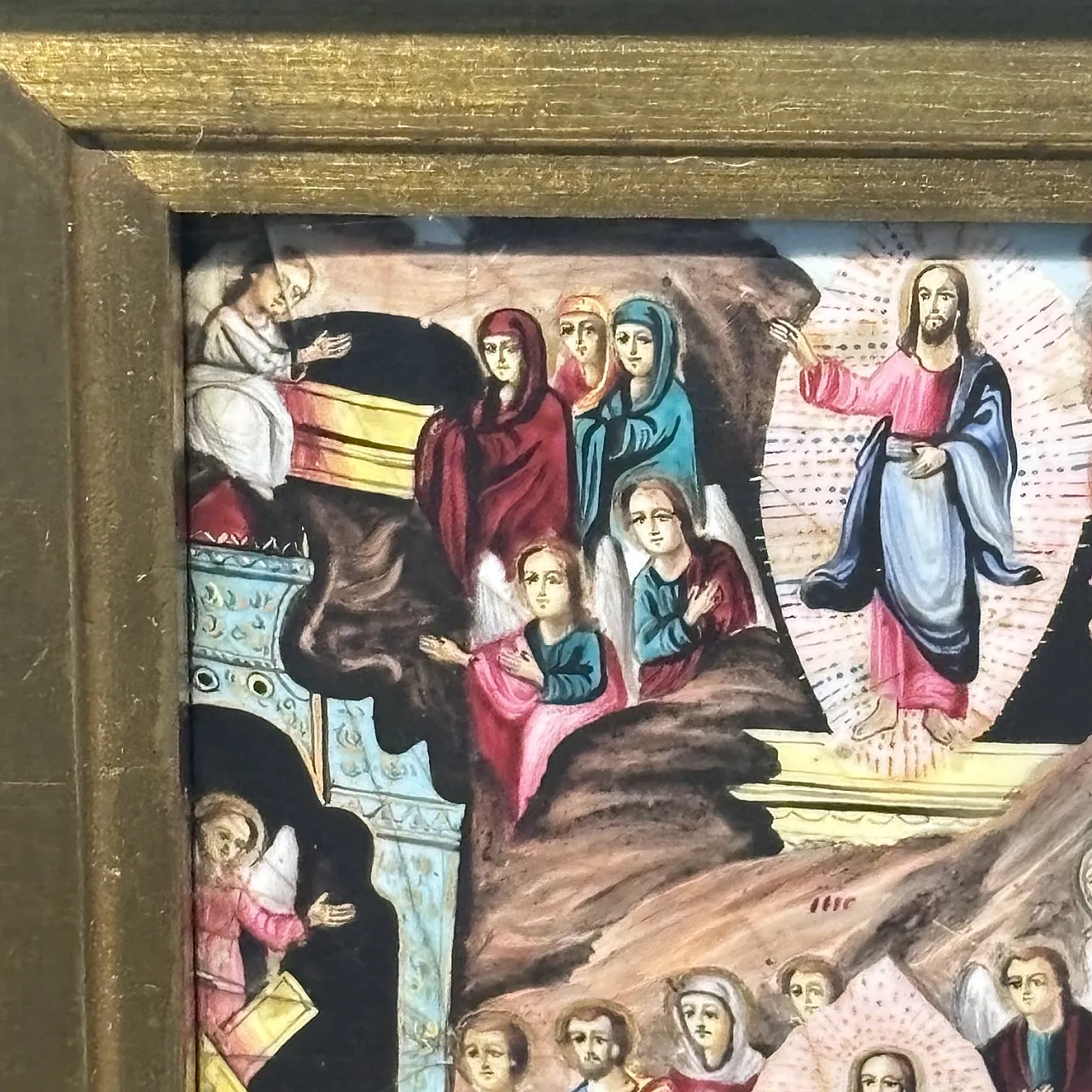 Orthodox icon painted and enamelled on copper, 19th century 7