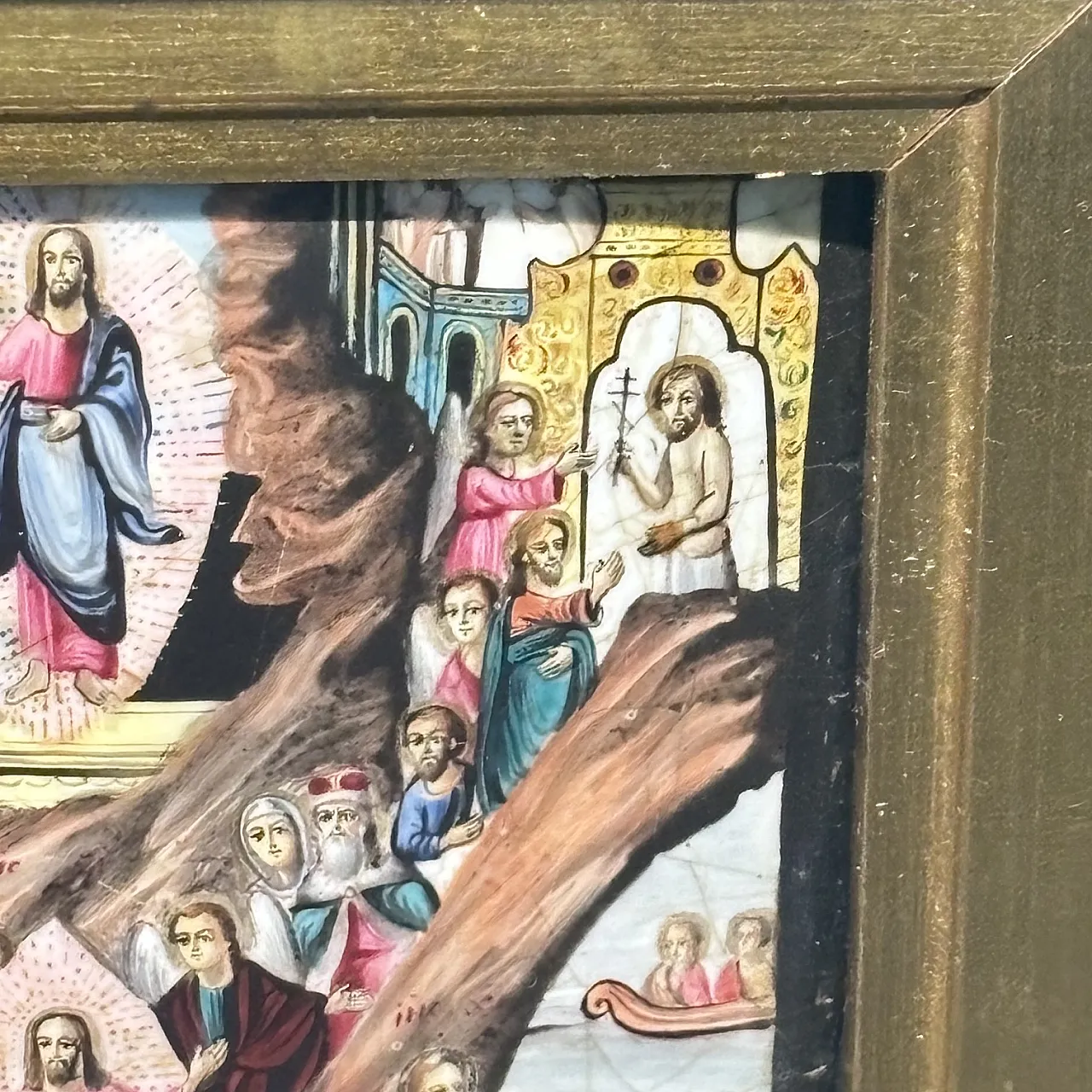 Orthodox icon painted and enamelled on copper, 19th century 8