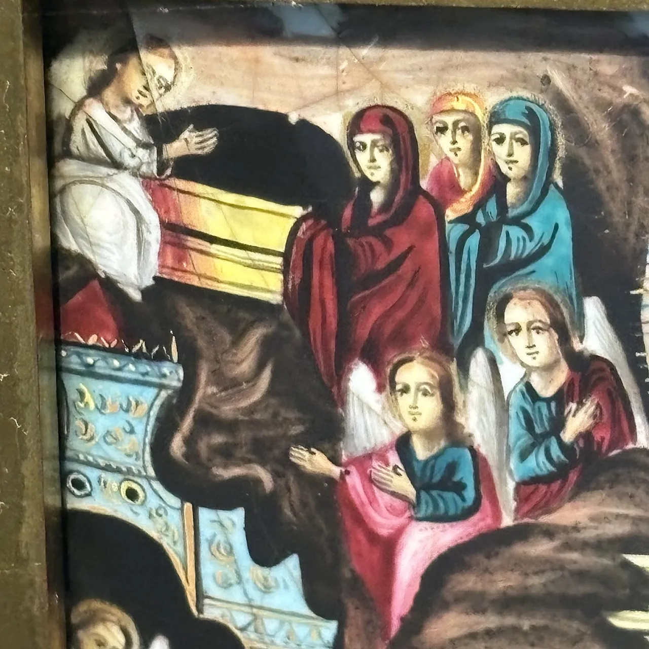 Orthodox icon painted and enamelled on copper, 19th century 12