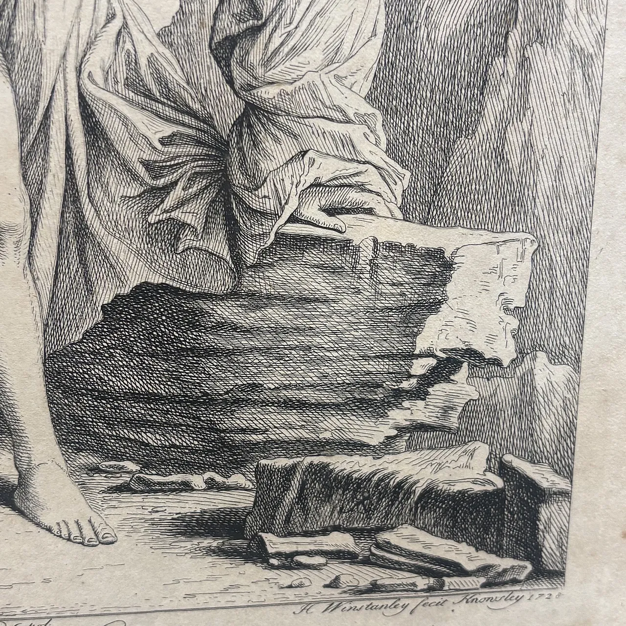 Incisione raffigurante il mito di Glauco e Scilla, '700 10