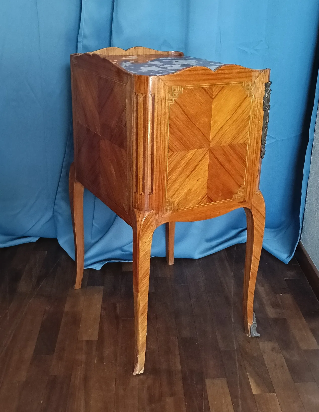 Louis XV style bedside table, 1950s 3