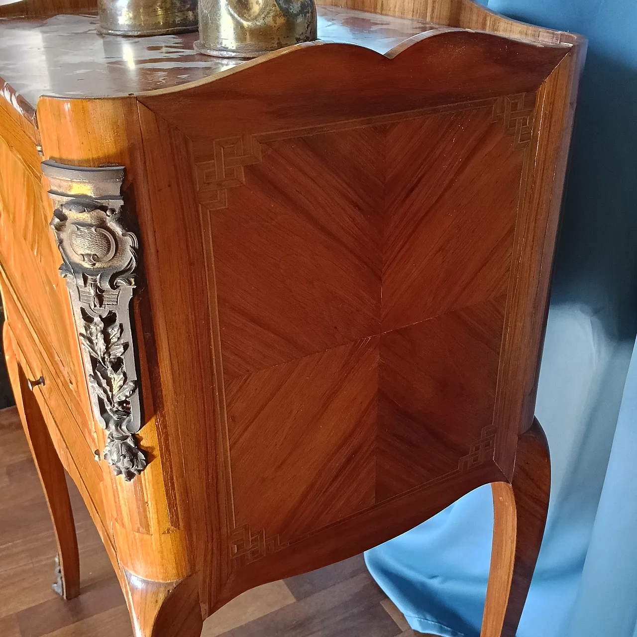 Louis XV style bedside table, 1950s 9