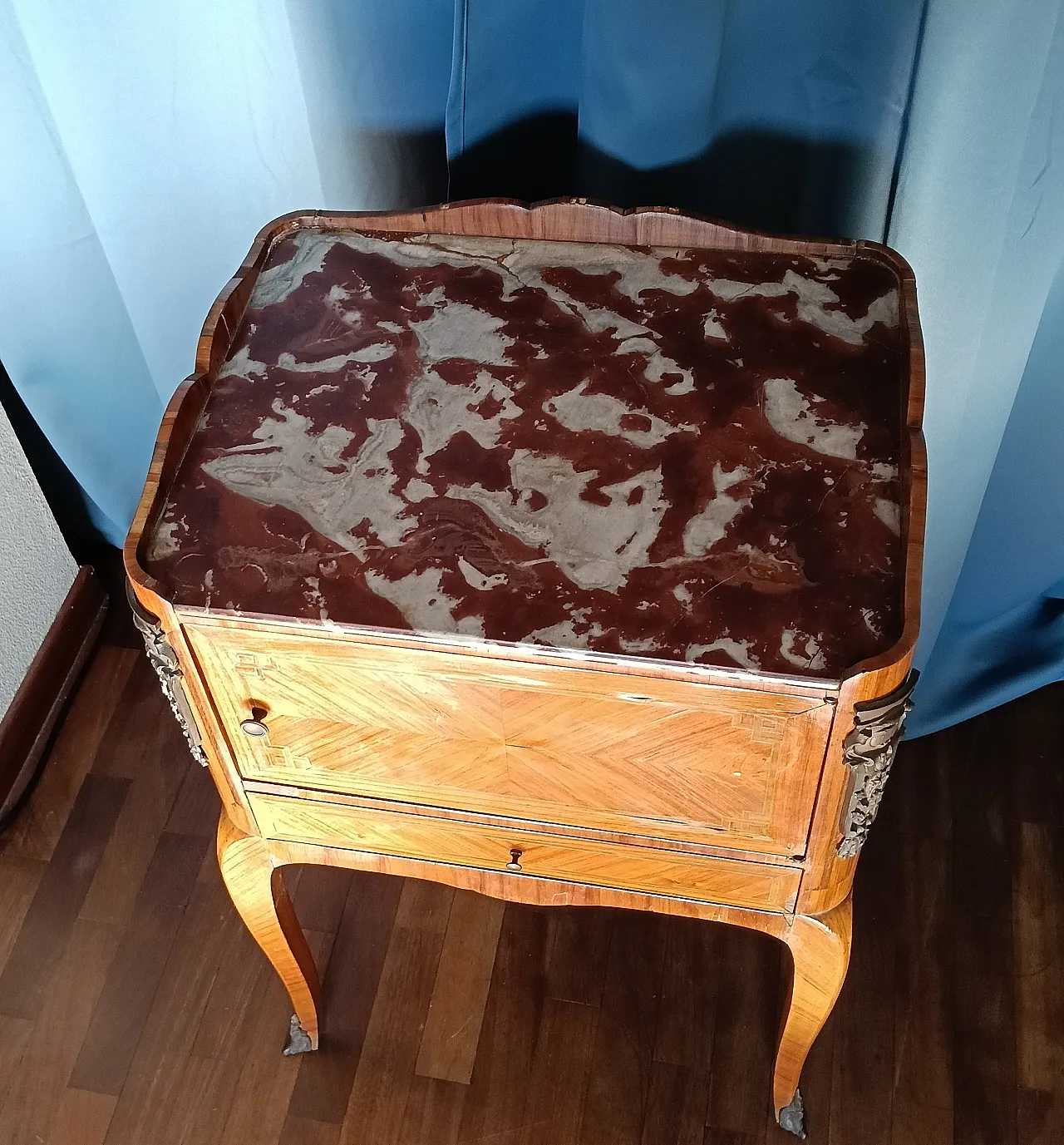 Louis XV style bedside table, 1950s 13