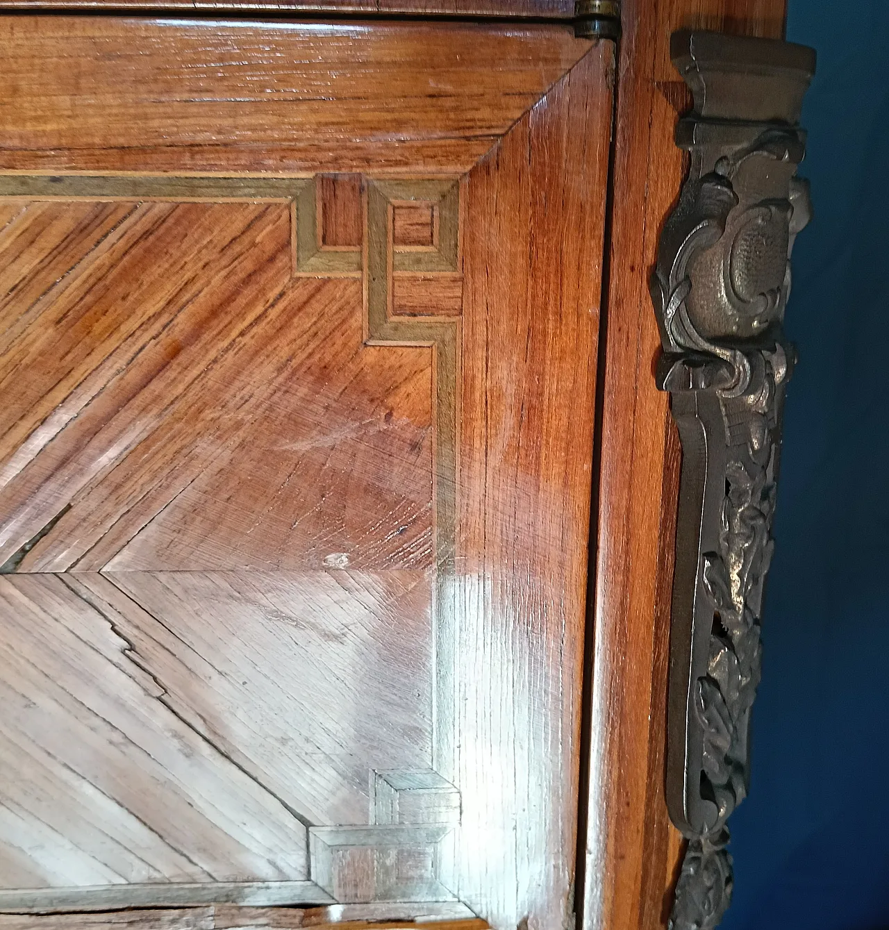 Louis XV style bedside table, 1950s 17