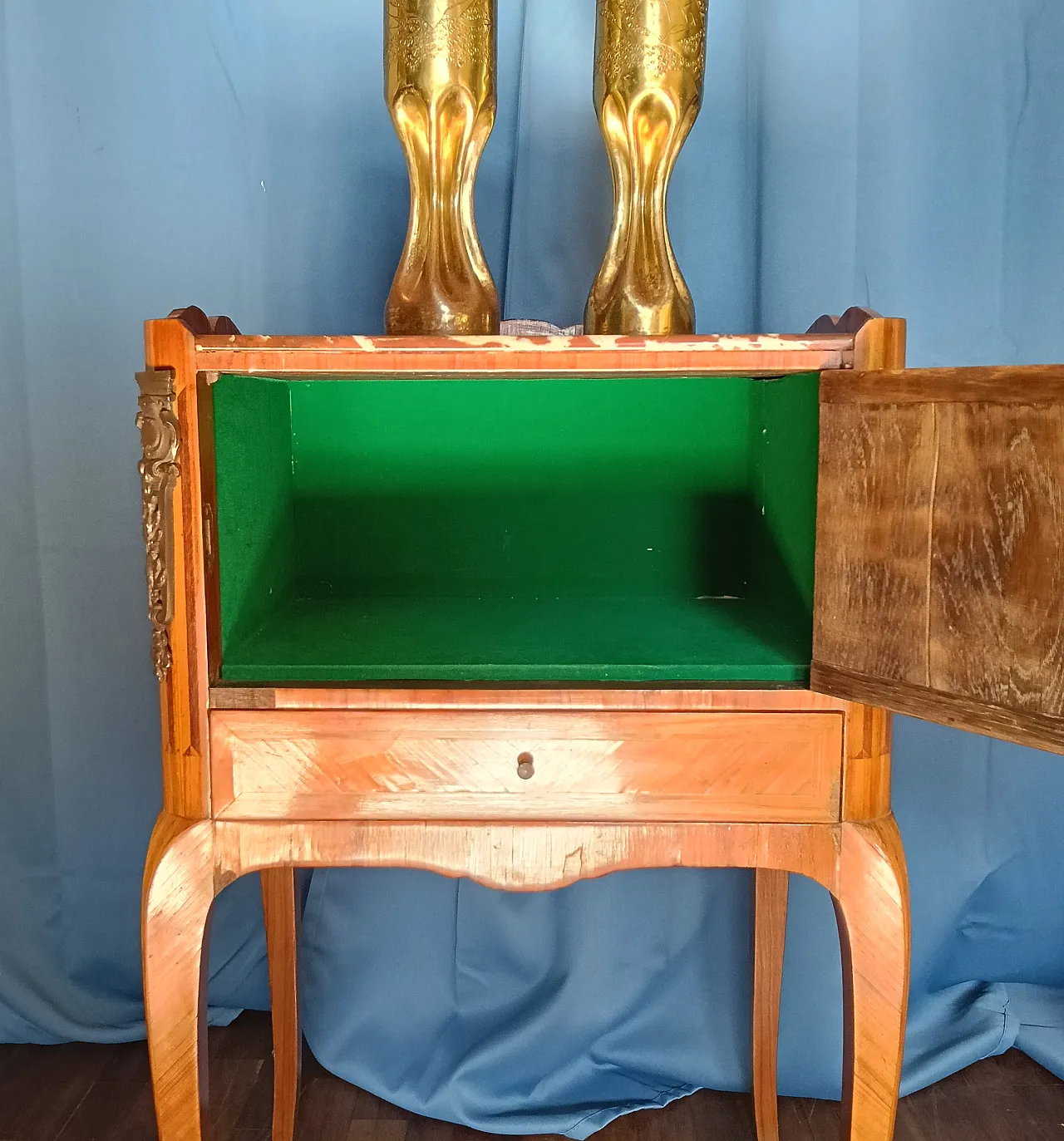 Louis XV style bedside table, 1950s 18