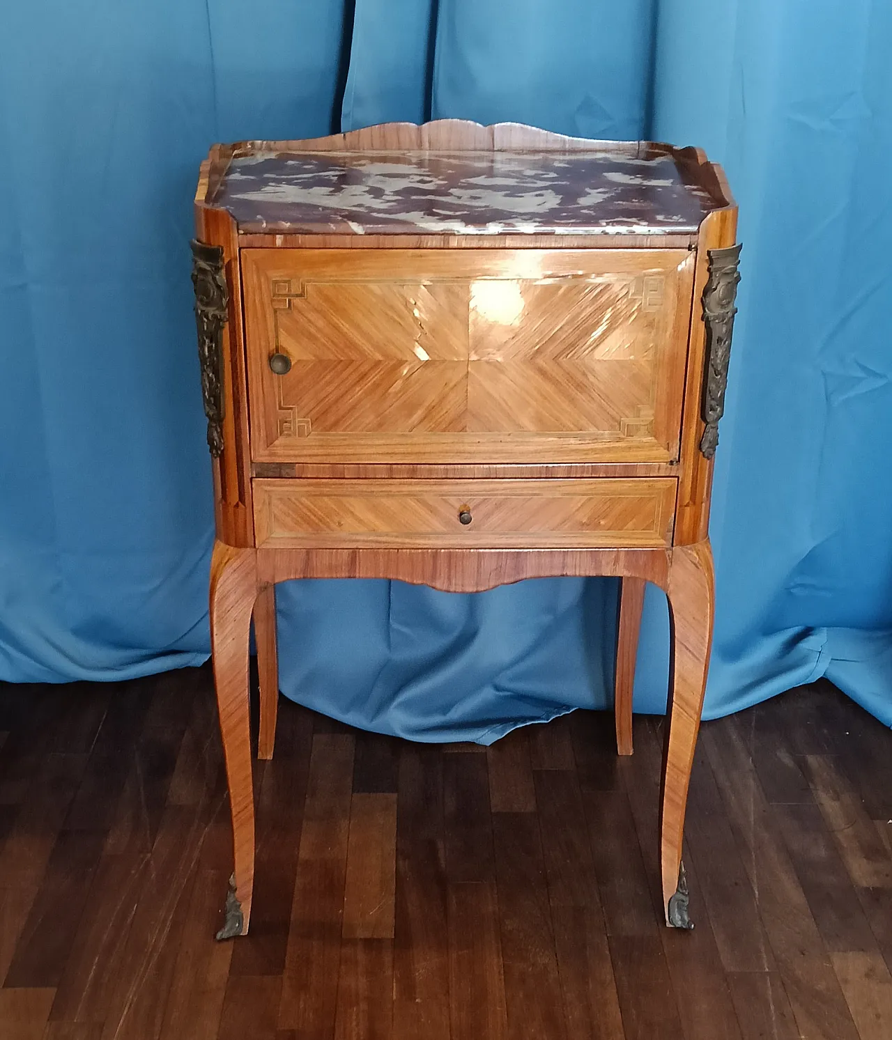 Louis XV style bedside table, 1950s 19