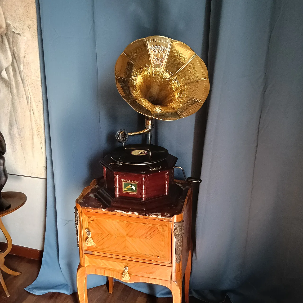 Louis XV style bedside table, 1950s 27