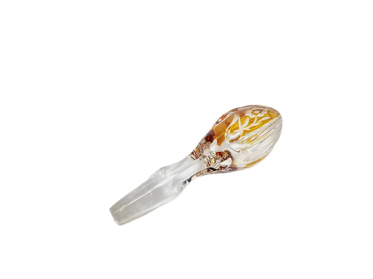 Caraffa in cristallo Art Déco e argento, Danimarca, anni '30 2