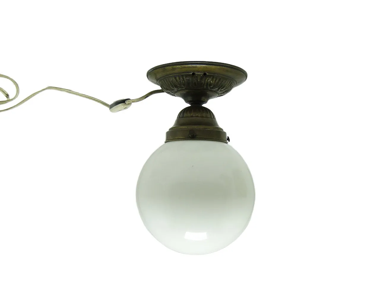 Lampada a sospensione Art Déco, Polonia, anni '30 1