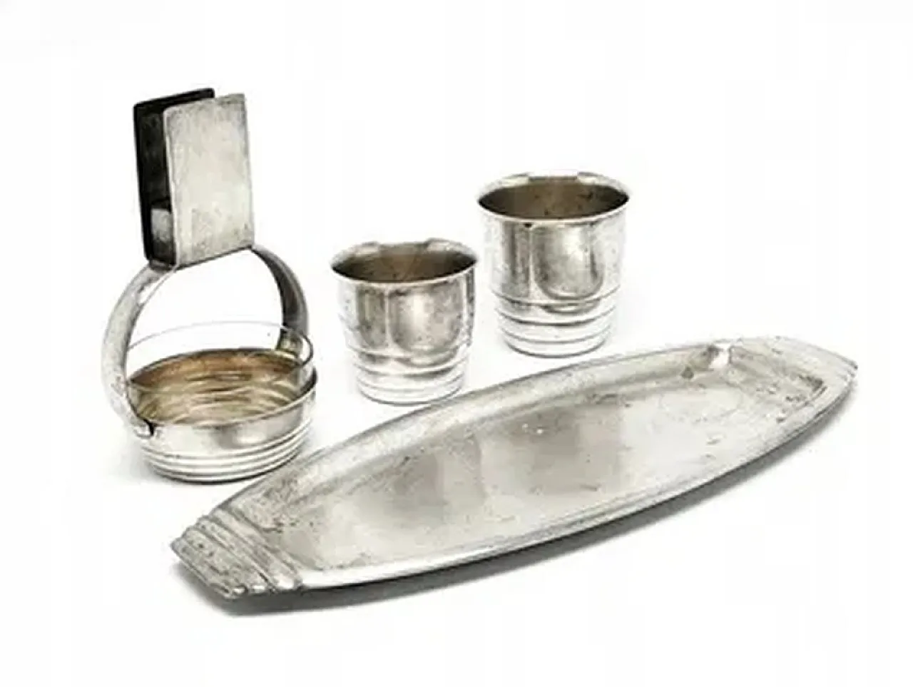 Set da fumatore Art Déco di Szandrik, Ungheria, anni '30 3