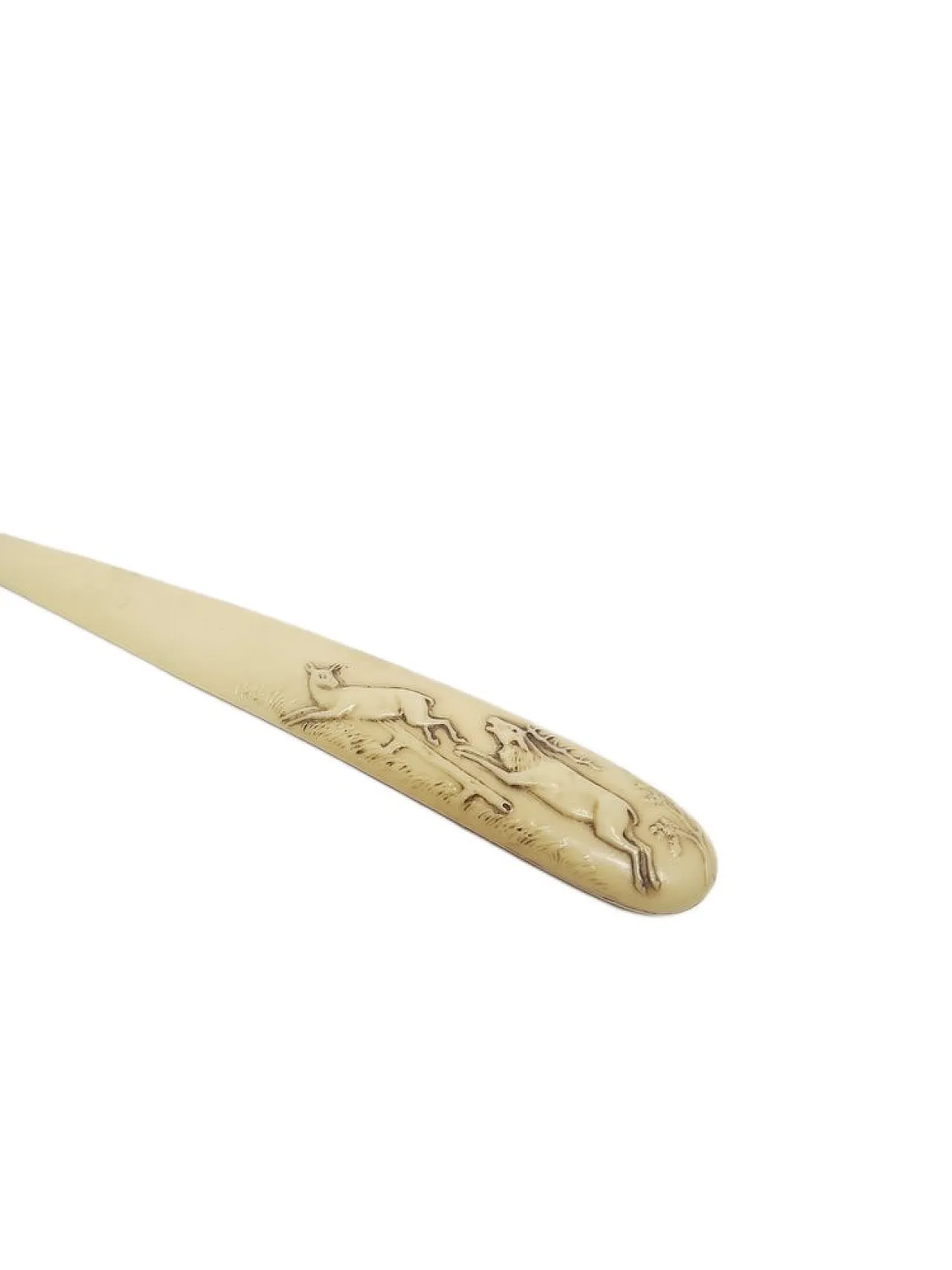 Art Nouveau Style Figurative Letters Knife, Poland, 1900s 6