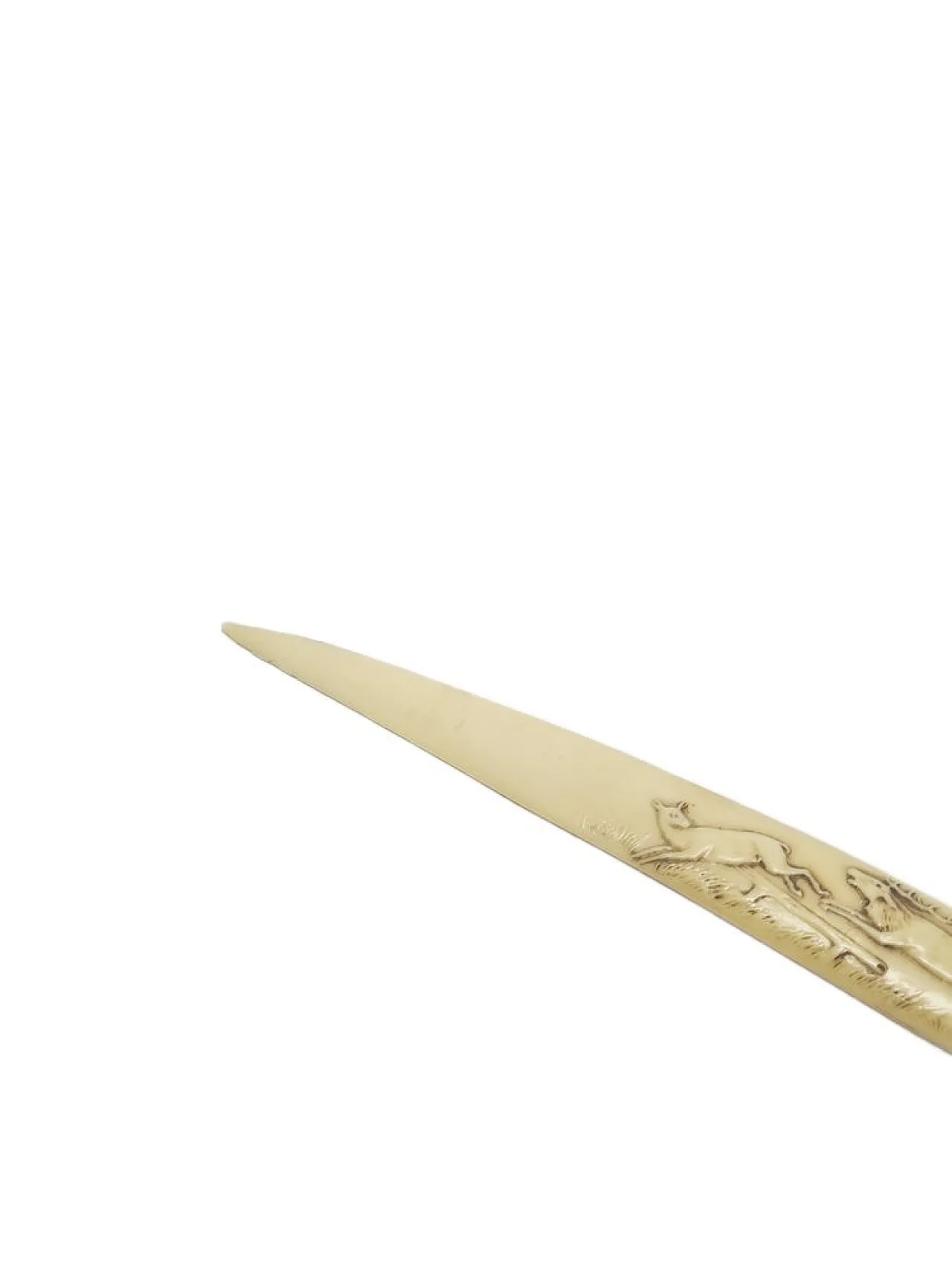 Art Nouveau Style Figurative Letters Knife, Poland, 1900s 7