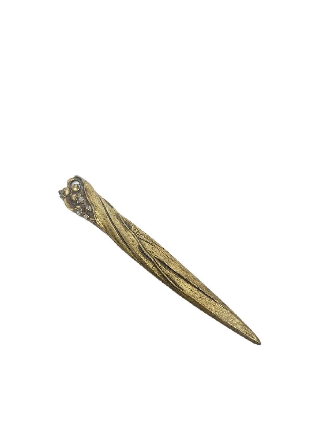 Coltello con lettere figurative in stile Art Nouveau, primi del '900. 1