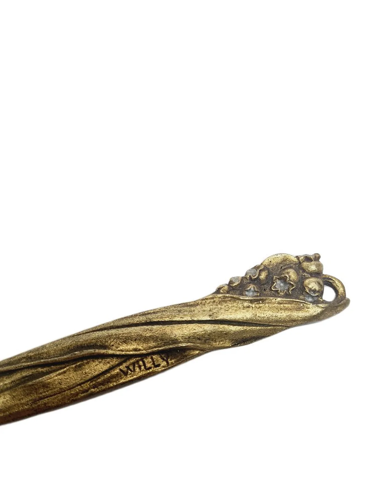 Coltello con lettere figurative in stile Art Nouveau, primi del '900. 5