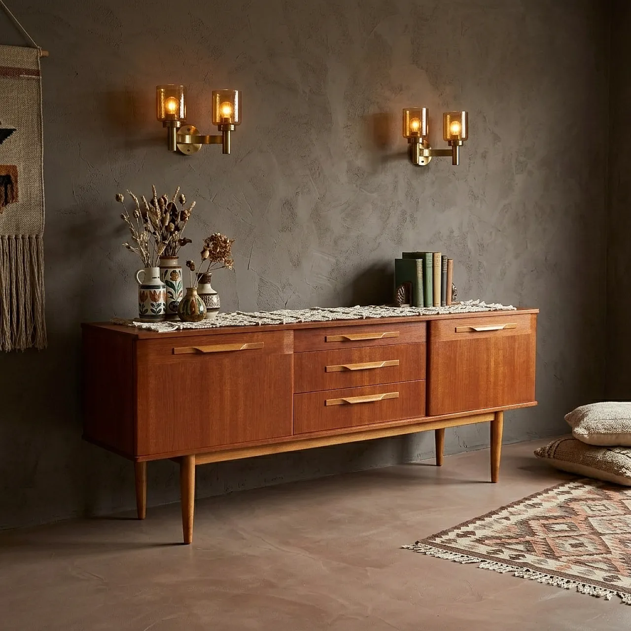English teak sideboard, 1960s 2