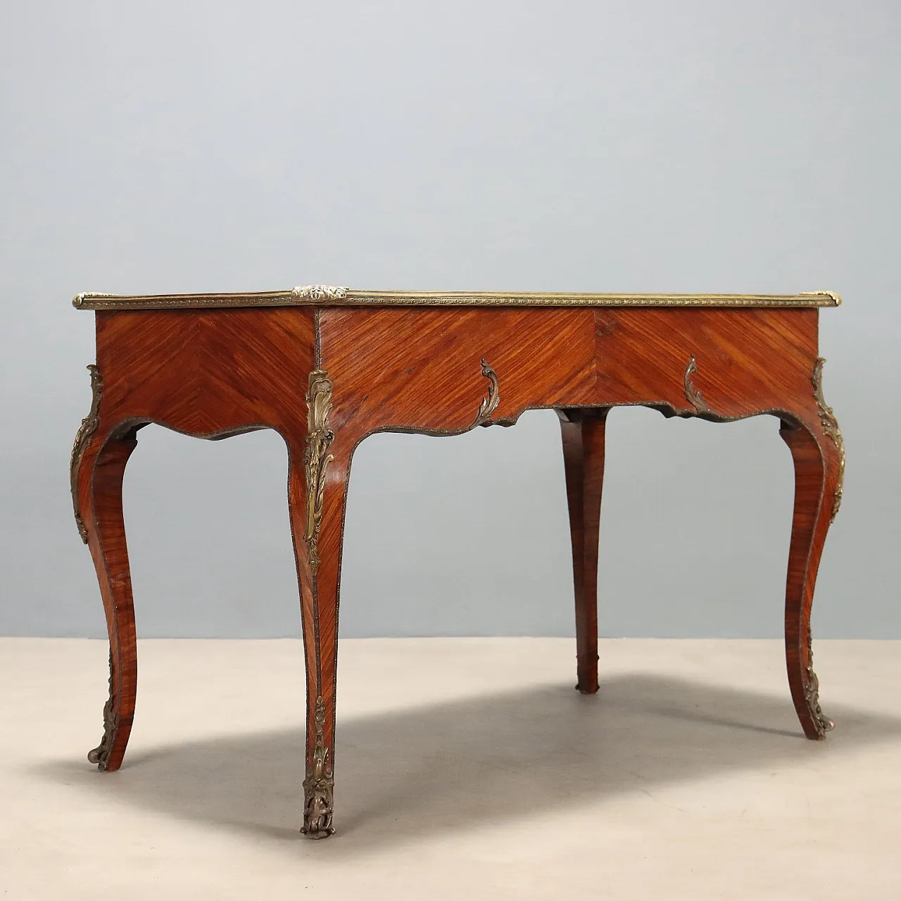 Napoleon III style desk in bois de rose, 19th century 10