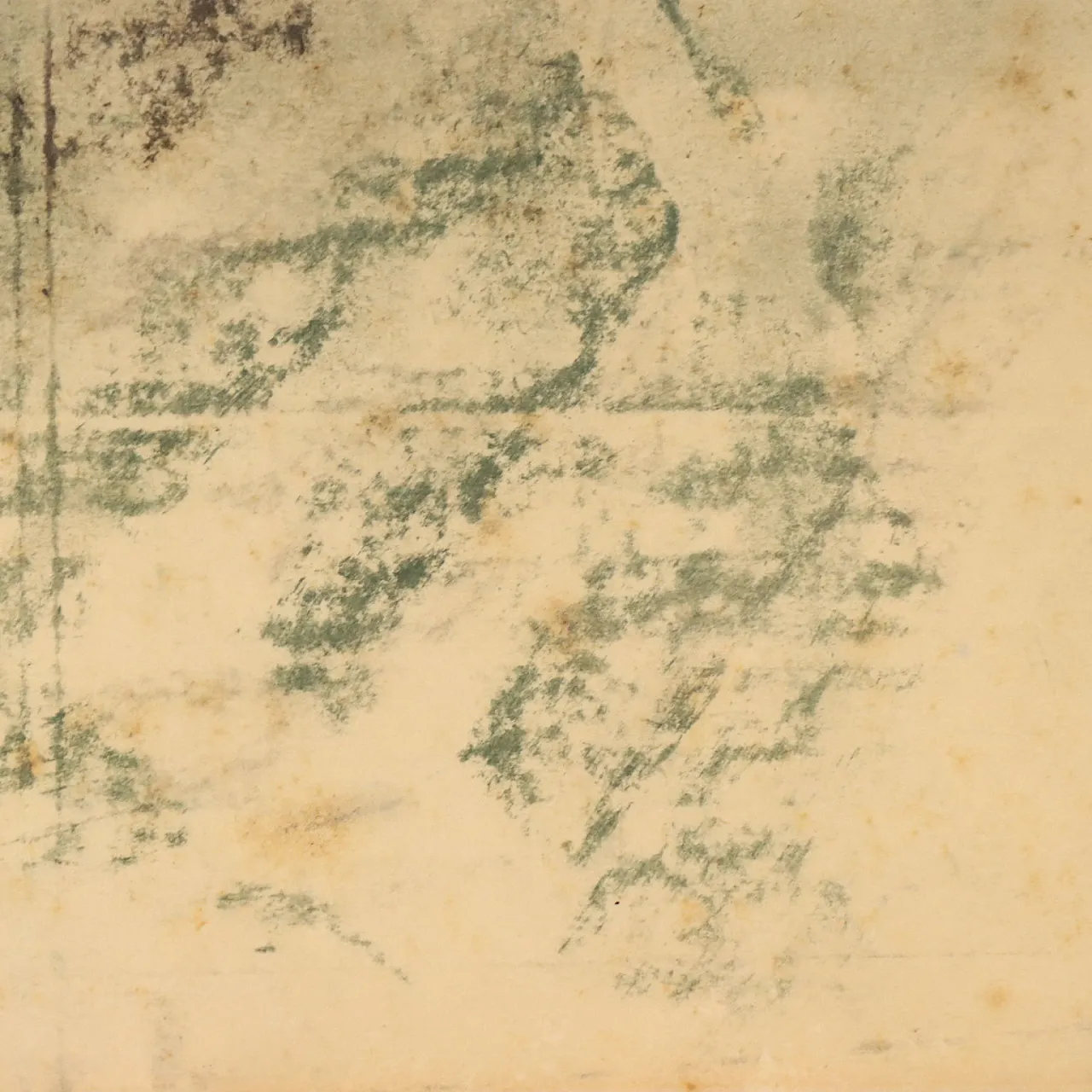 Drawing by Antonio Mancini, mixed media on cardboard, 20th century 5