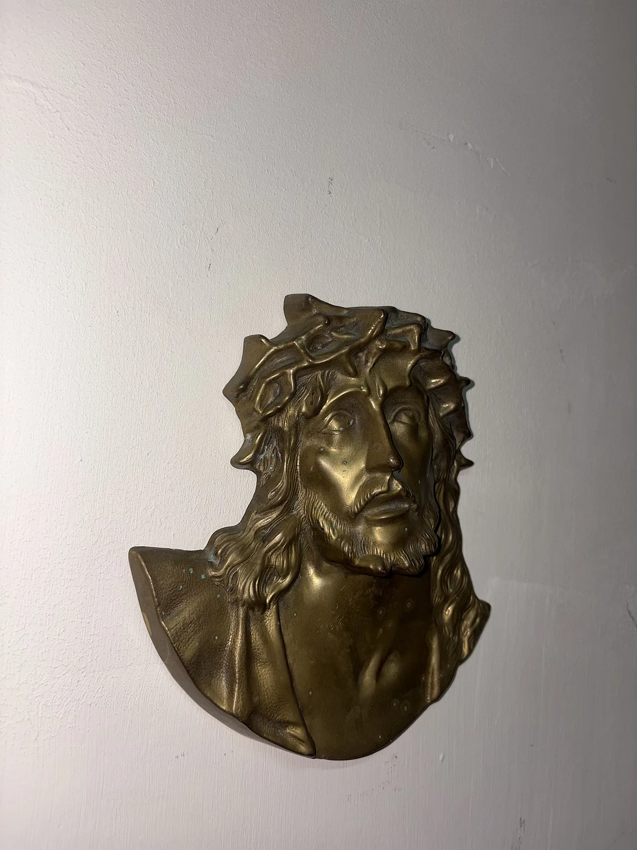 Face of Jesus in brass, 1950s 2