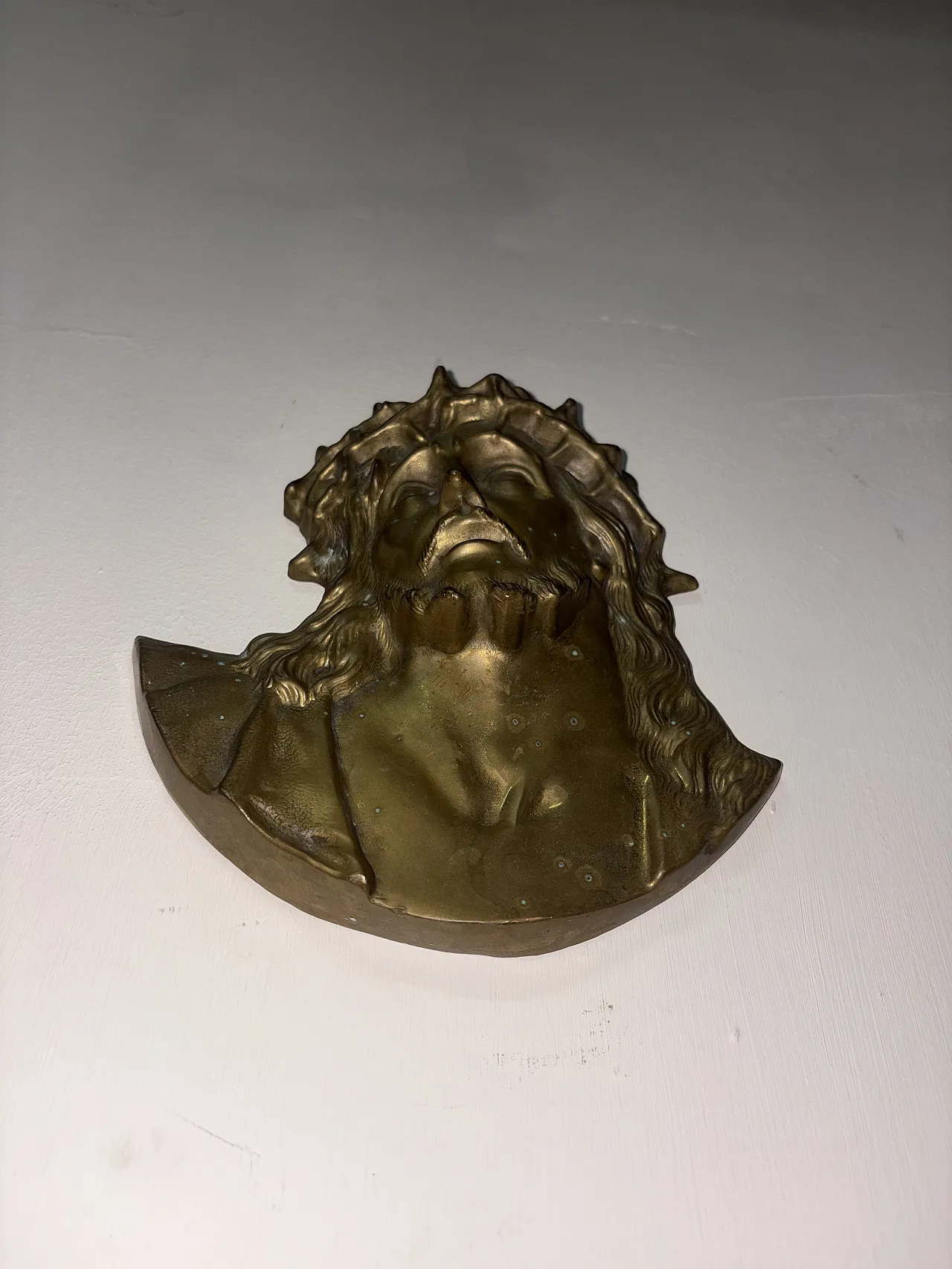 Face of Jesus in brass, 1950s 4