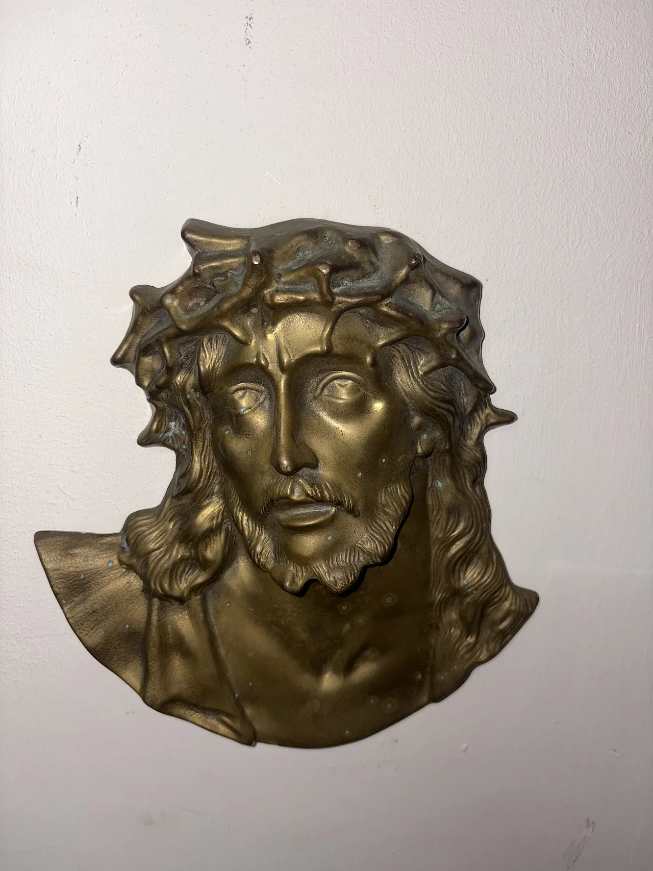 Face of Jesus in brass, 1950s 5