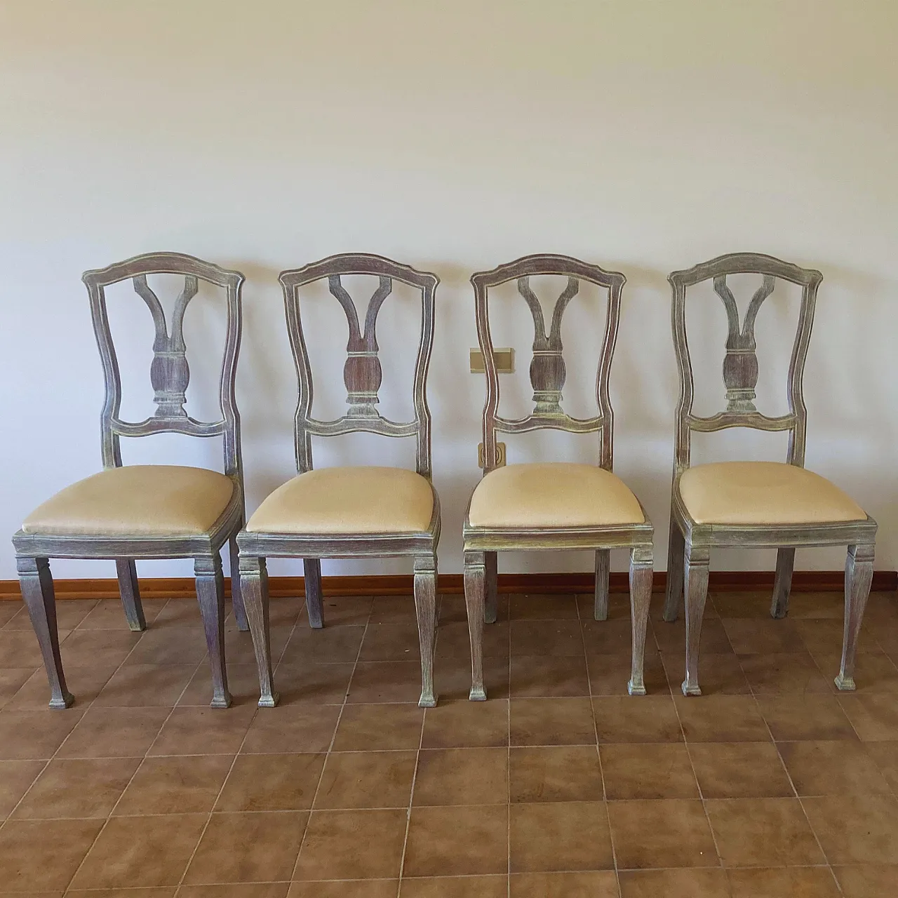 4 Dining chairs, 1960s 1