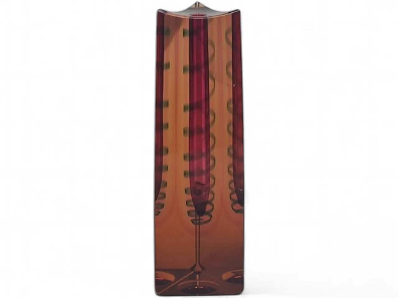 Vaso Art Déco da Exbor, ex Cecoslovacchia, anni '50 17