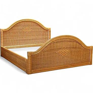 Letto in vimini e bambù, anni '80