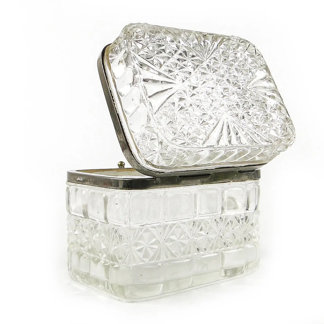 Cut Glass Casket Box 8