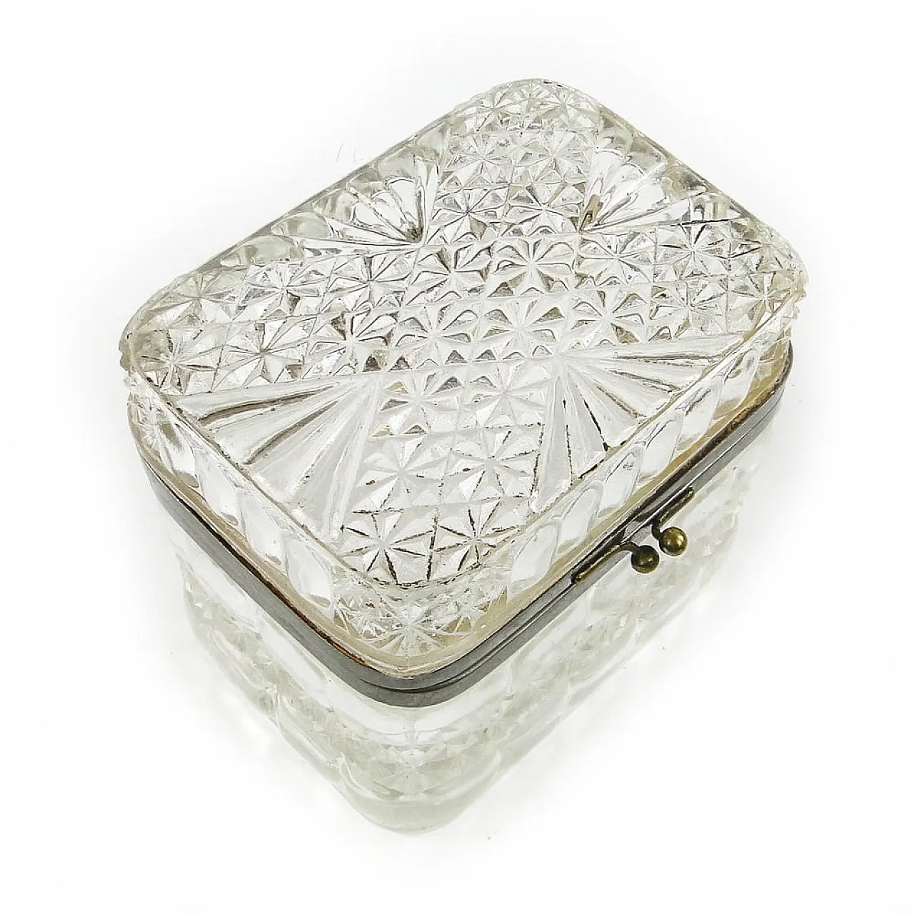 Cut Glass Casket Box 10