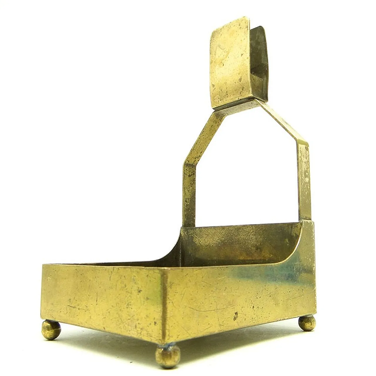 Brass Tabletop Ashtray Holder 8