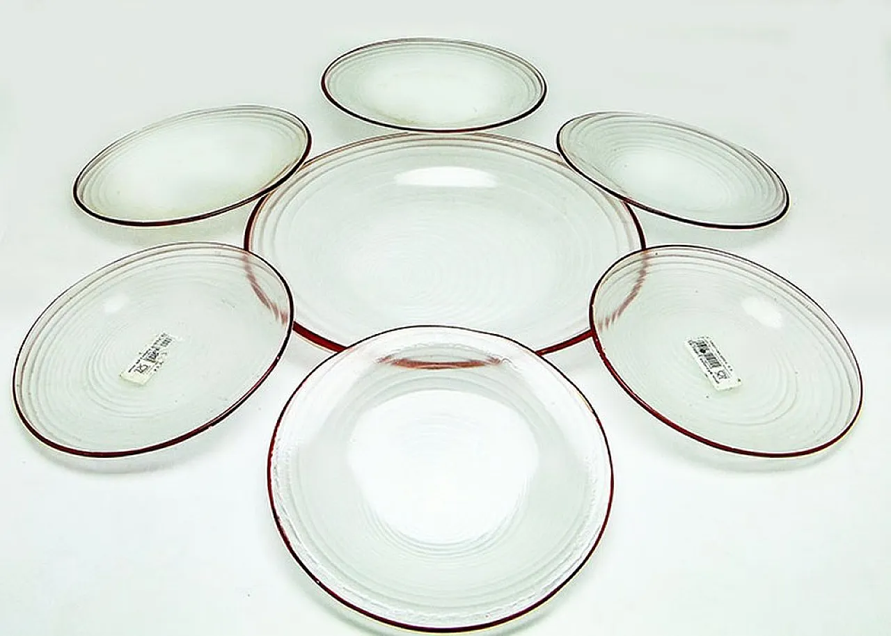 Set da dessert Rotor di J. Drost, Ząbkowice Gospodarcza Huta, Polonia, 197 1