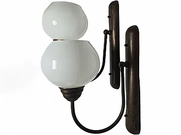 Vintage Art Deco Wall Lamps, Poland, 1950s, Set of 2