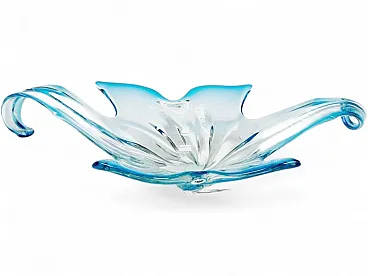 Postmodern Sommerso Murano Glass Fruit Bowl from Mandruzzato, Italy, 1950