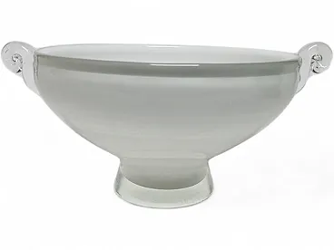 Glass Basket from HSG Tarnowiec, Poland, 1970s