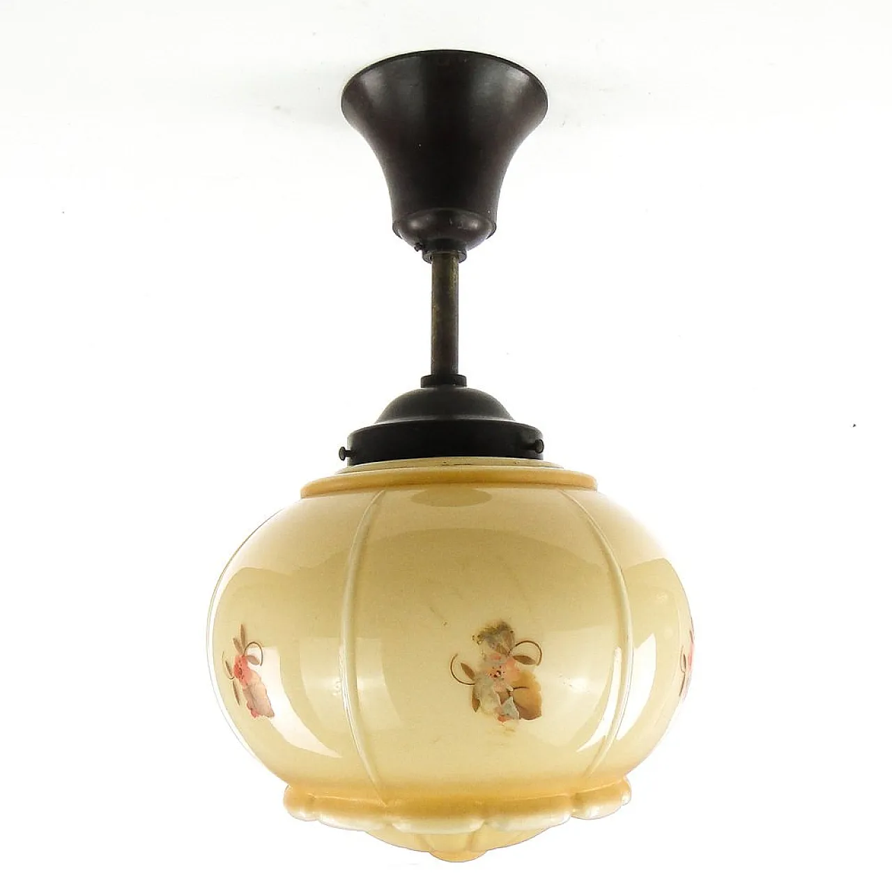 Lampada a sospensione Art Déco, Germania, anni '50 1