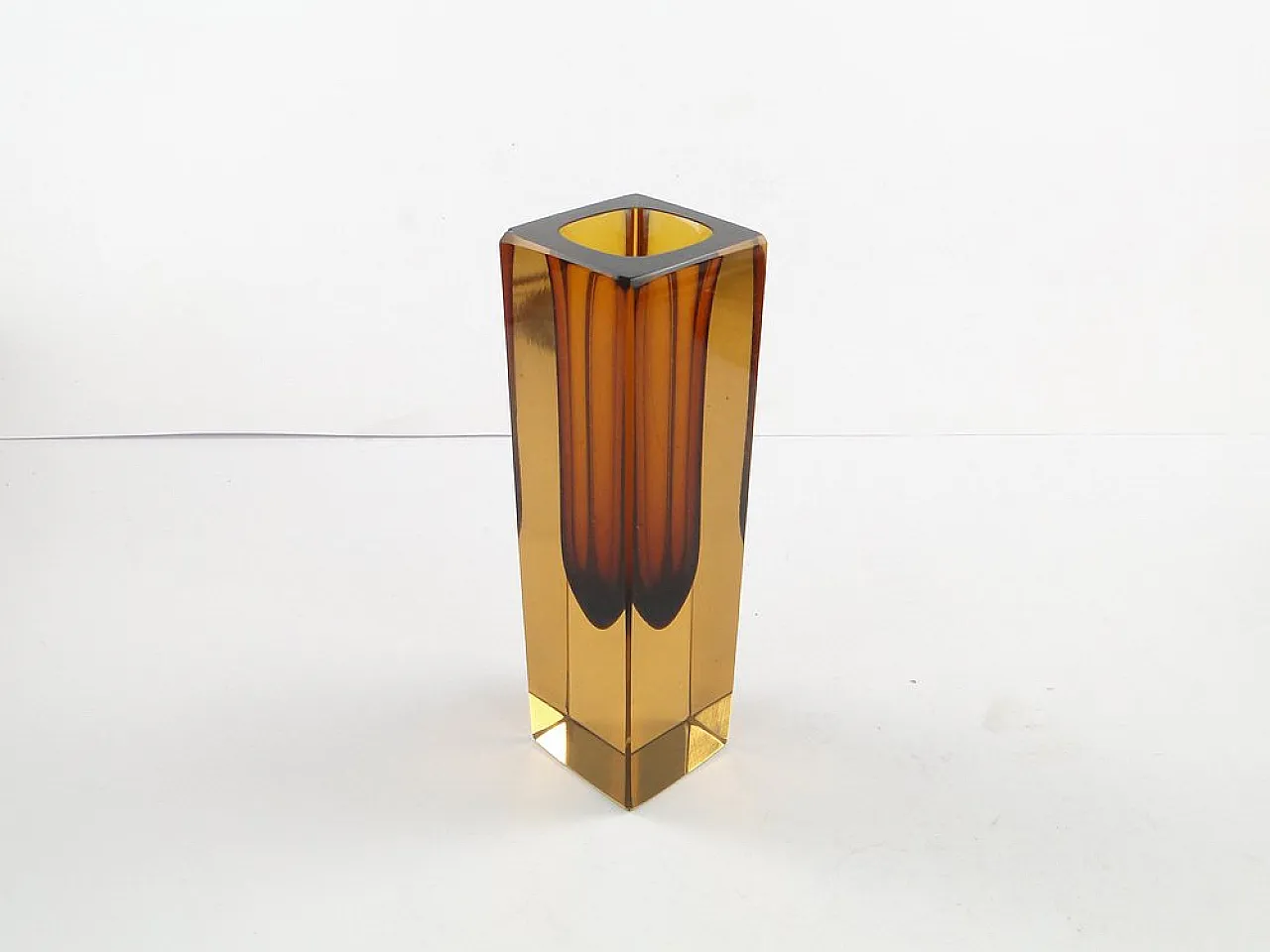 Vaso in vetro di Murano italiano, prodotto da Mandrizzato, anni '50. 11