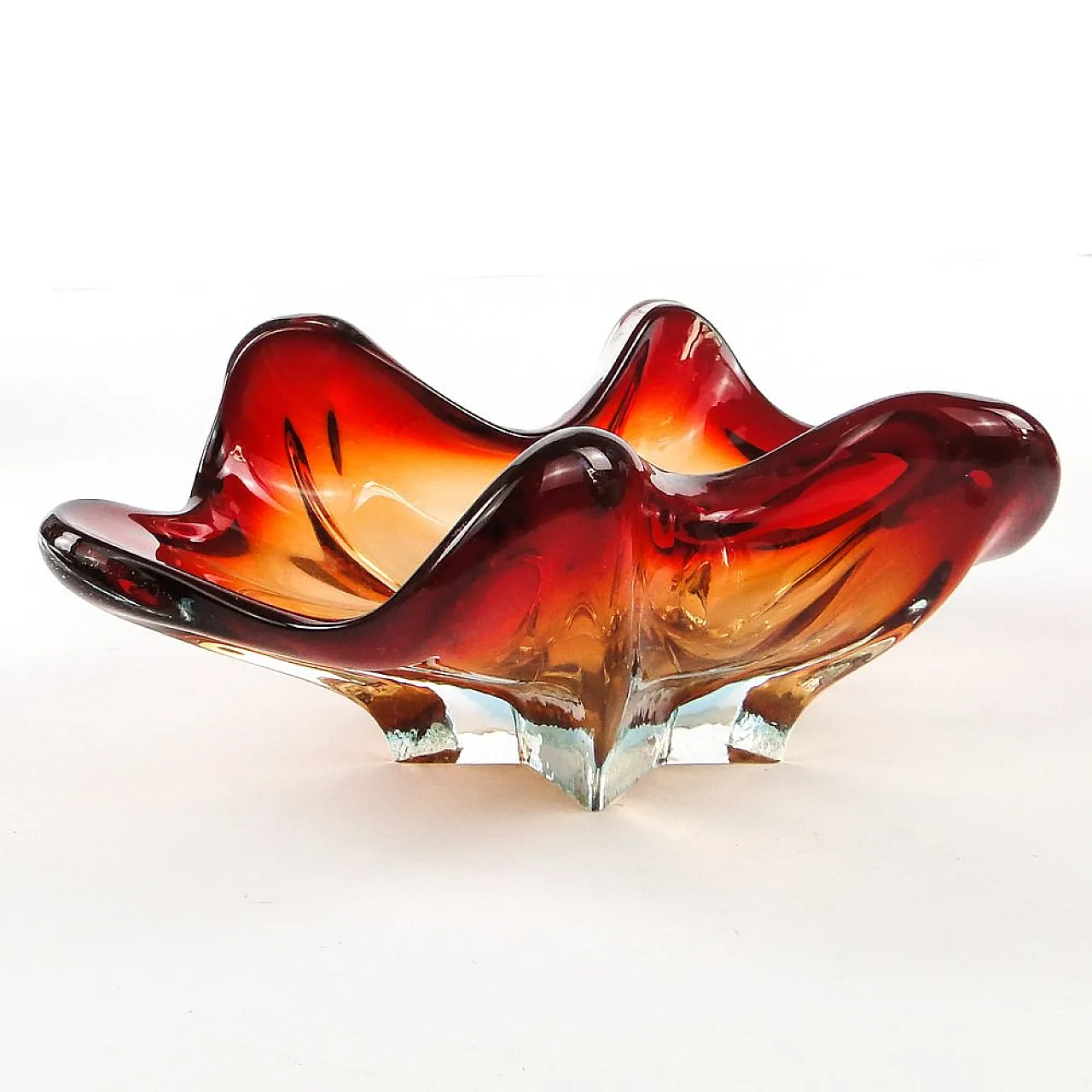 Mid-Century Italian Murano Glass Bowl, 1950s 1