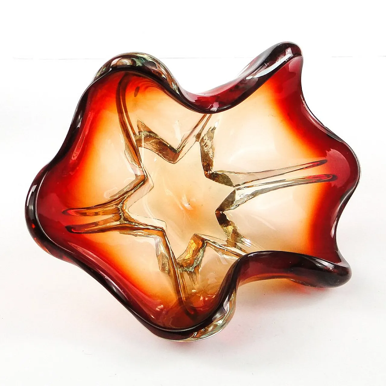 Mid-Century Italian Murano Glass Bowl, 1950s 12
