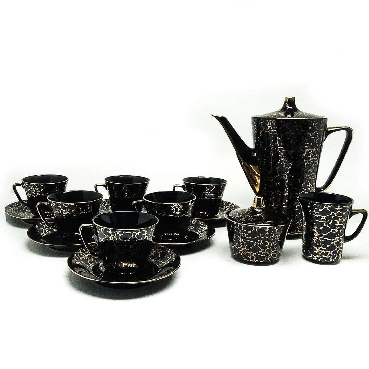 Set da caffè Ira, Chodzież, Polonia, anni '50, set di 15 1