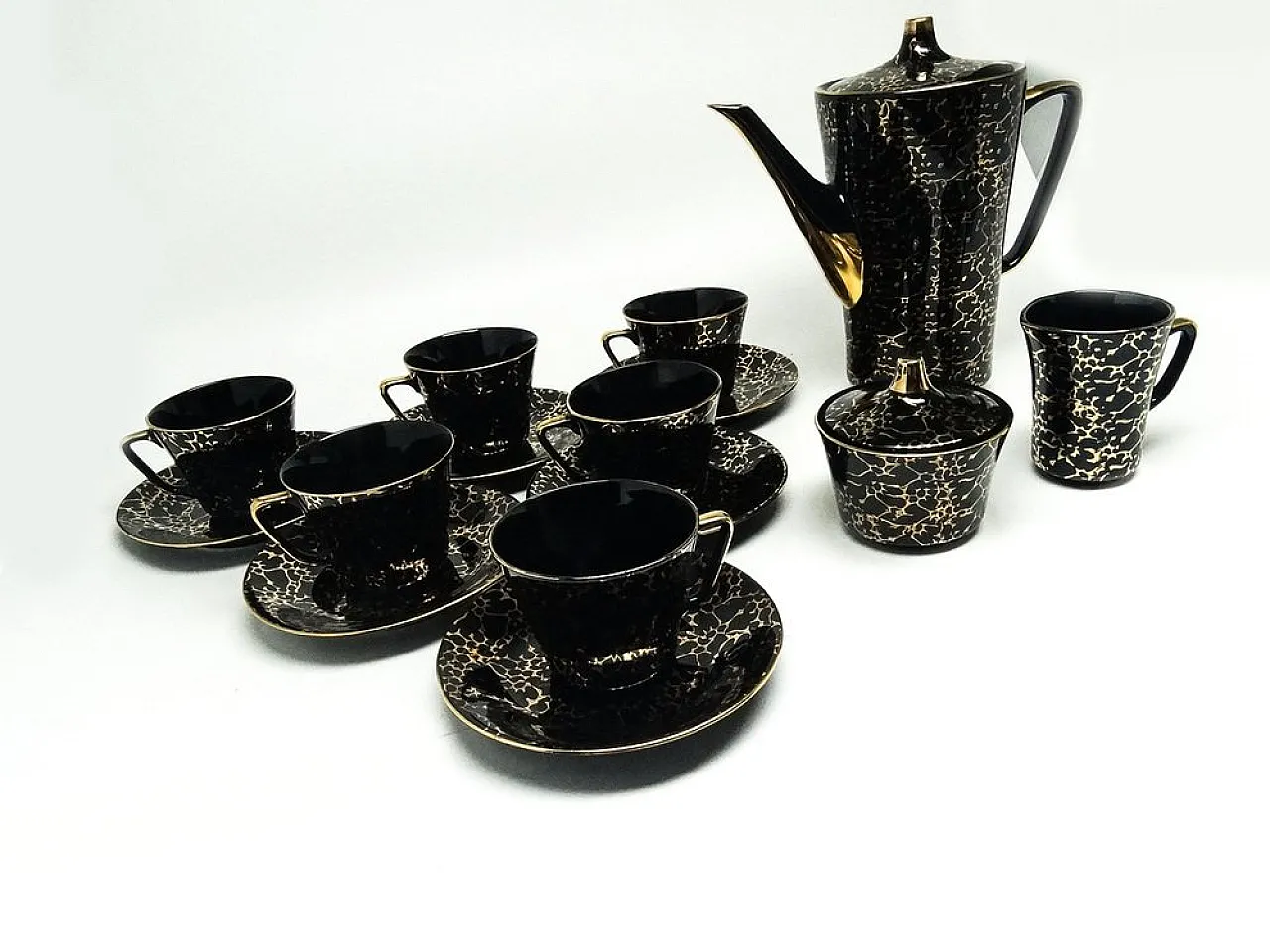 Set da caffè Ira, Chodzież, Polonia, anni '50, set di 15 5