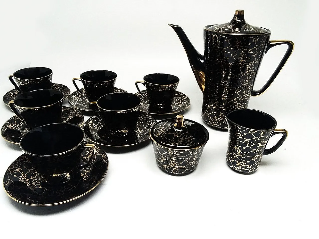 Set da caffè Ira, Chodzież, Polonia, anni '50, set di 15 8