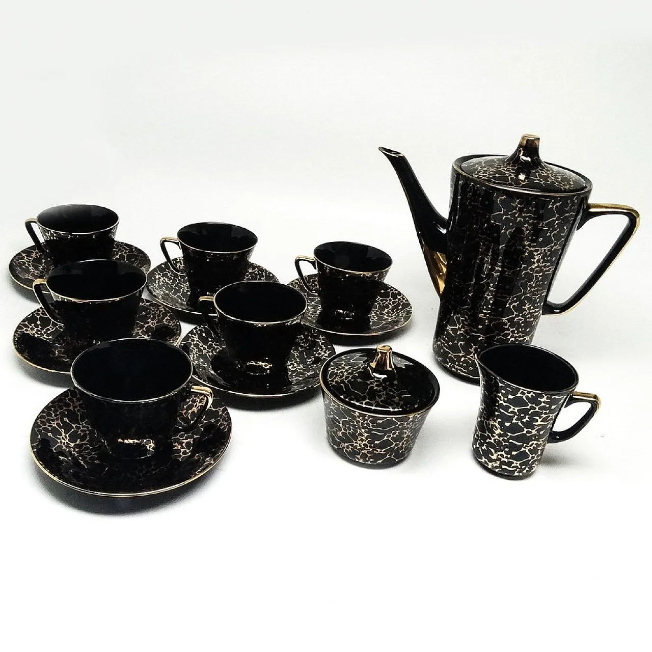 Set da caffè Ira, Chodzież, Polonia, anni '50, set di 15 10