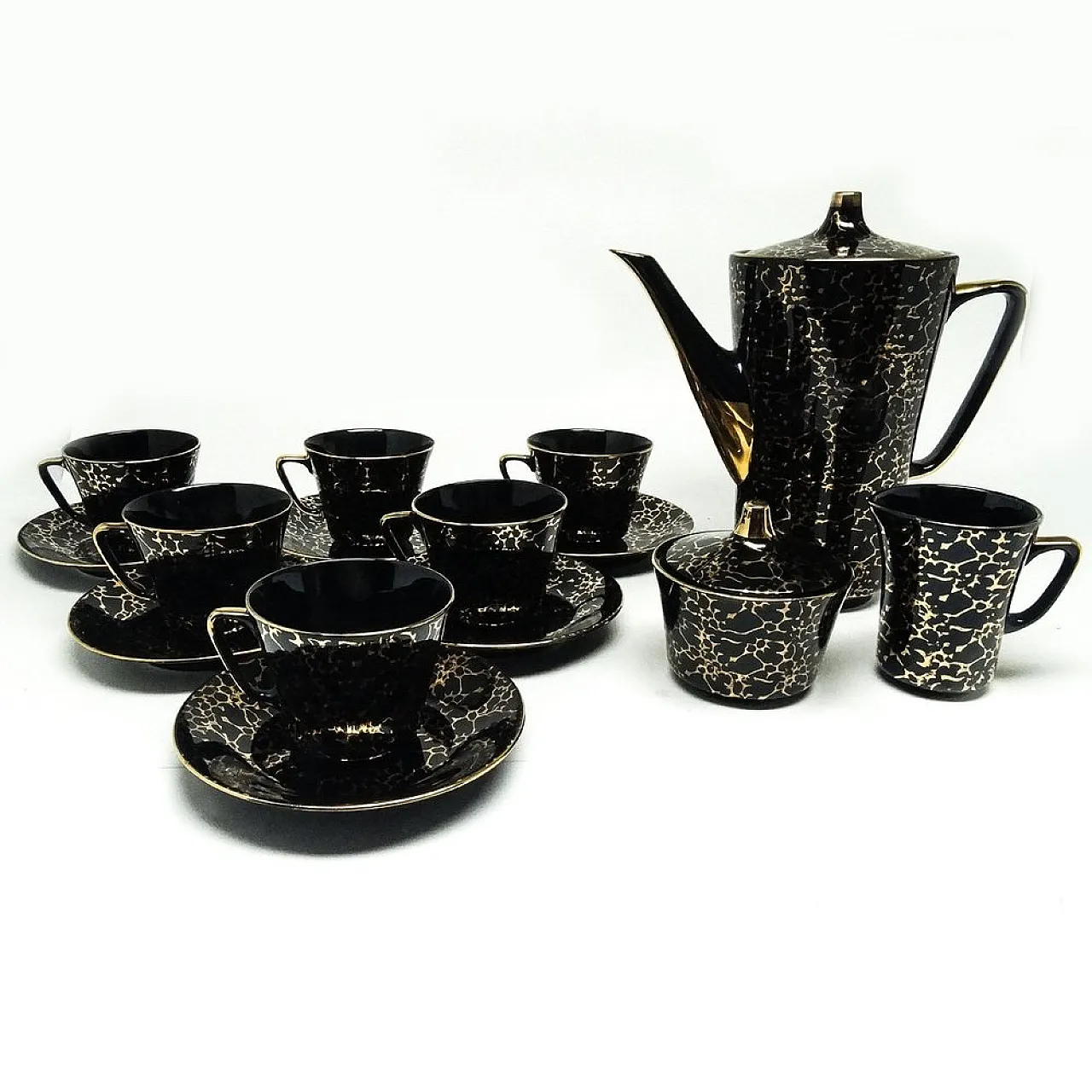 Set da caffè Ira, Chodzież, Polonia, anni '50, set di 15 14