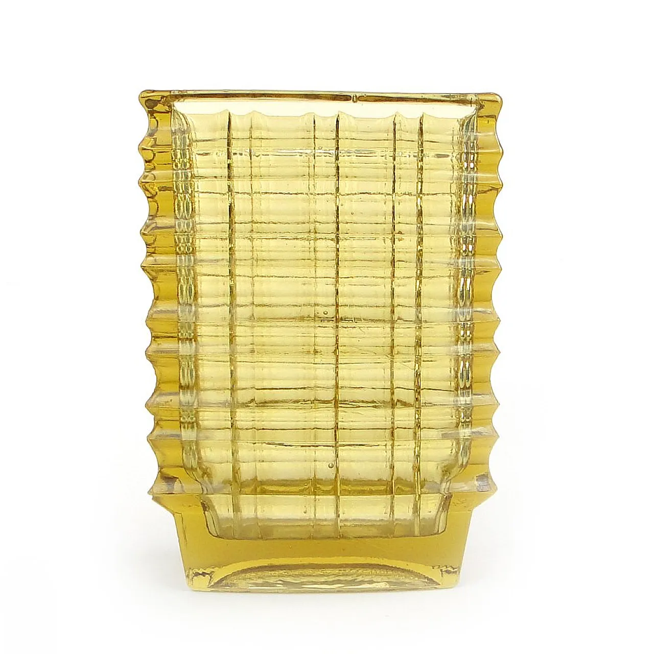 Vaso ottico di Jan Sylwester Drost per Ząbkowice Glassworks, anni '70 1