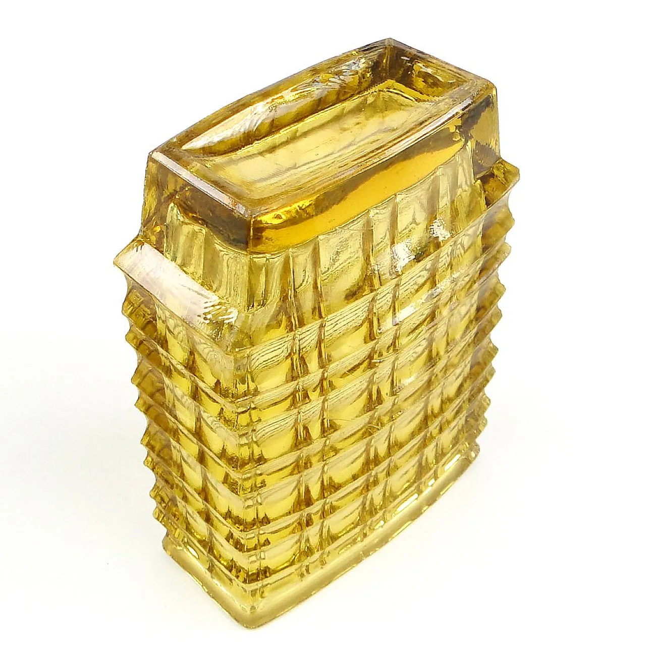 Vaso ottico di Jan Sylwester Drost per Ząbkowice Glassworks, anni '70 4