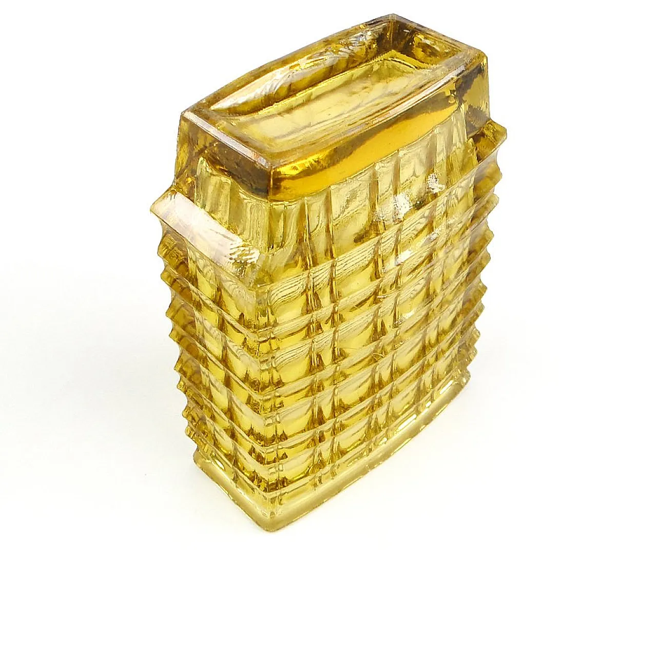 Vaso ottico di Jan Sylwester Drost per Ząbkowice Glassworks, anni '70 6